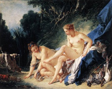 Diana descansando después de su baño, el clásico rococó de Francois Boucher Pinturas al óleo
